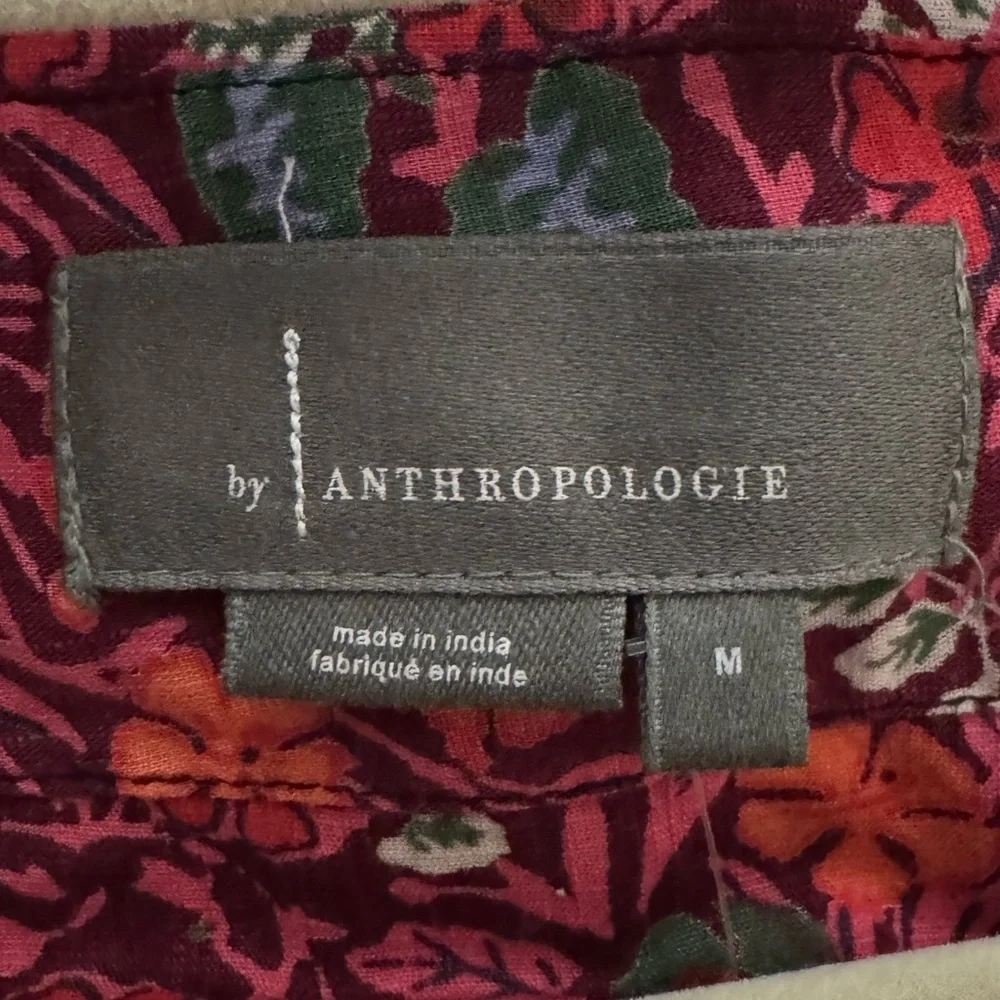 Anthropologie NWOT Floral Print Tunic Dress medium